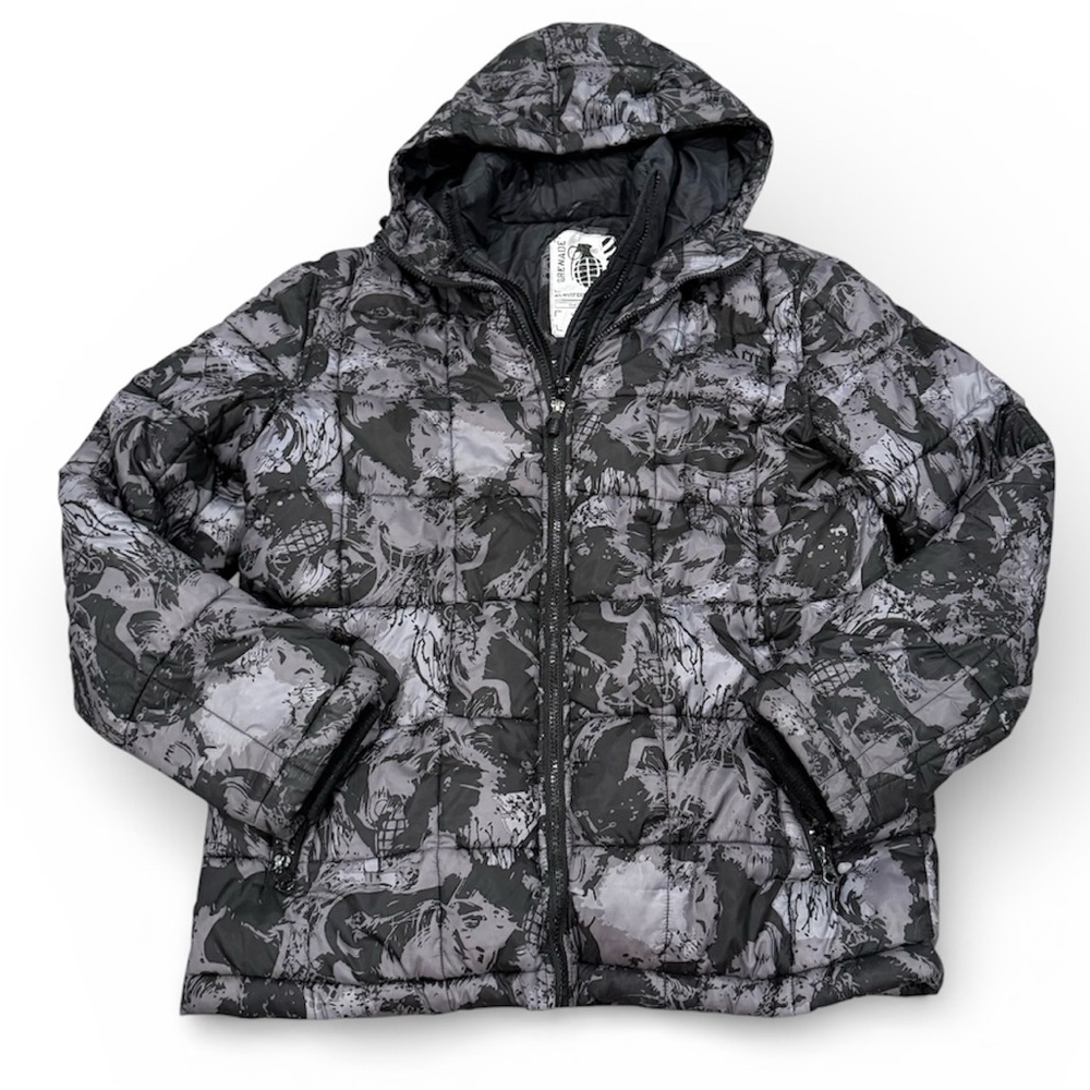 Children's Camouflage Puffer Grenade Coat Medium